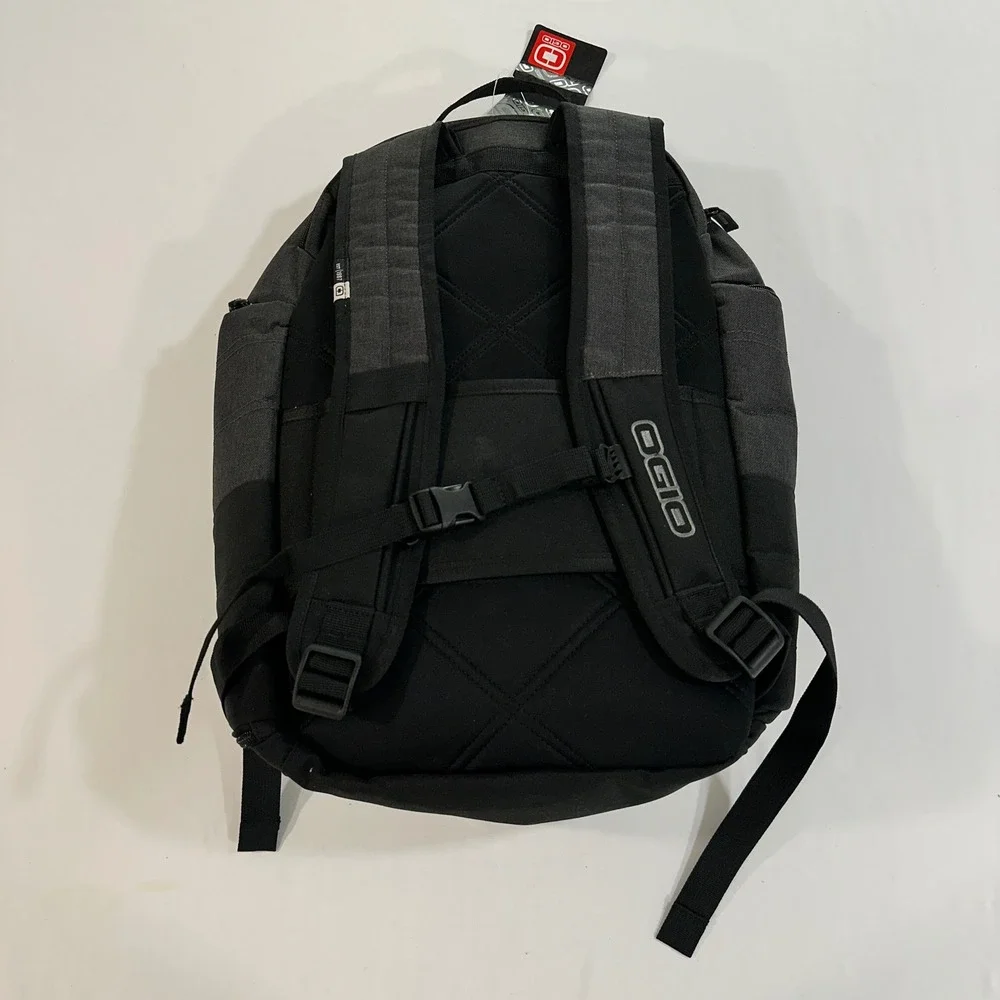 OGIO Backpack Laptop Bag Heather Grey Black Padded Straps Travel School Mens
